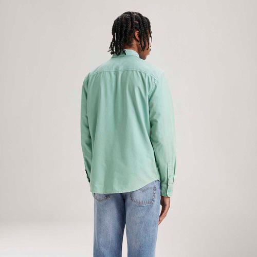 Camisa Levi's® Authentic Button Down Verde Manga Longa