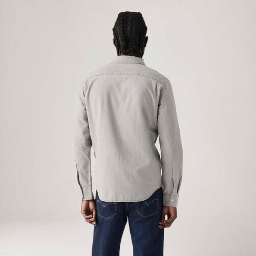 Camisa Levi's® Classic Standard Cinza Manga Longa