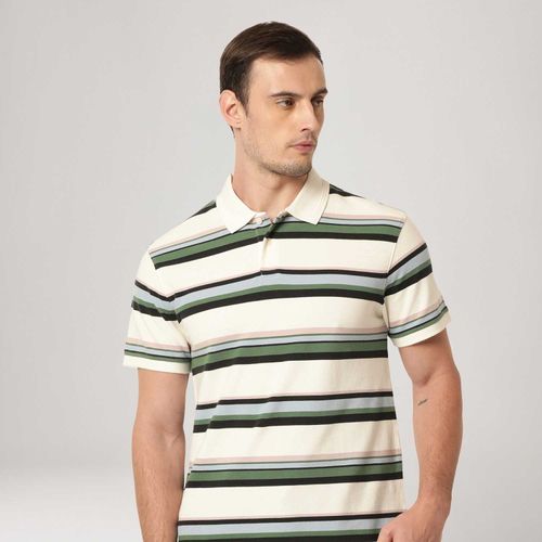 Camisa Polo Levi's® Authentic Listrada Manga Curta
