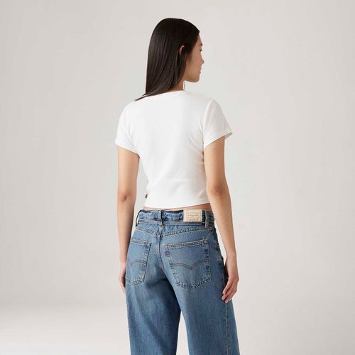 Camiseta Levi's® Essential Sporty Branca Manga Curta