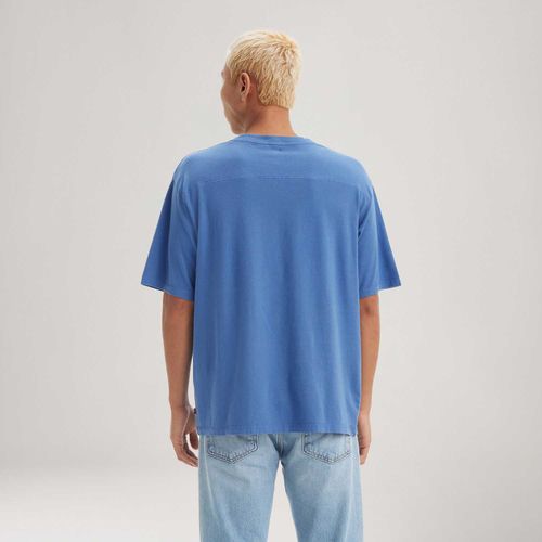 Camiseta Levi's® Graphic Vneck Azul Manga Curta