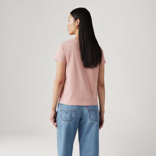 Camiseta Levi's® The Perfect Rosa Manga Curta