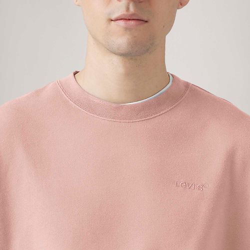 Moletom Levi's® Authentic Crew Rosa sem Capuz