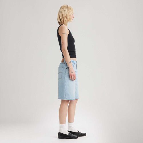 Bermuda Jort Jeans Levi's® Baggy Dad Lavagem Clara