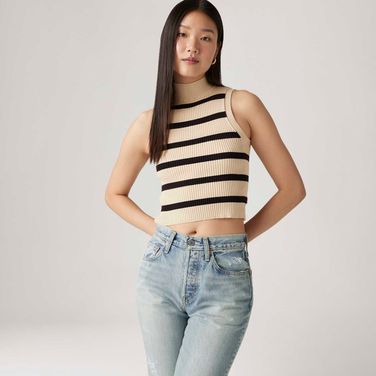 Blusa Levi's® Tulip Mockneck Marrom Regata