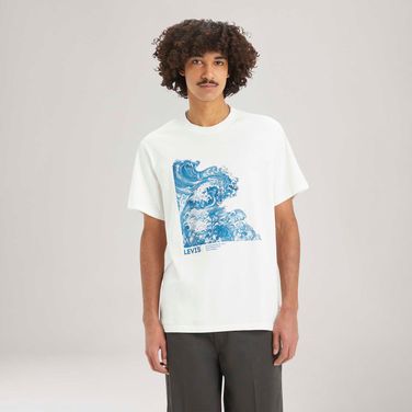 Camiseta Levi's® Relaxed Fit Branca Manga Curta