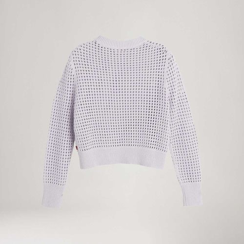 Blusa Levi's® Superbloom Crochet Azul Manga Longa