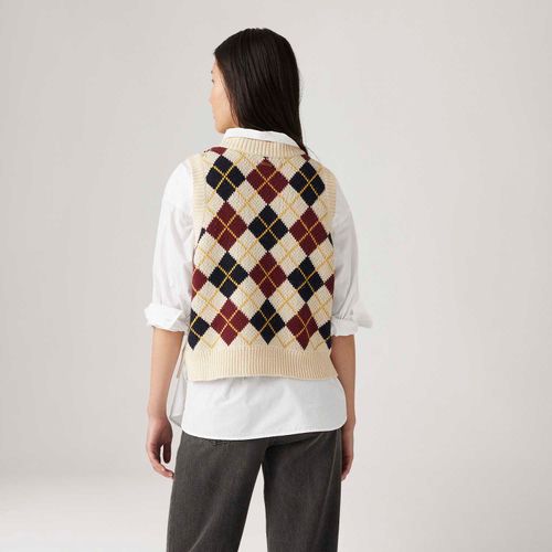 Colete Suéter Levi's® Collegiate Argyle Regata