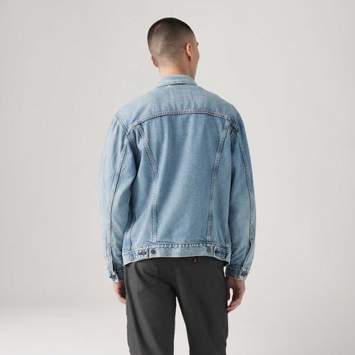 Jaqueta Jeans Levi's® Relaxed Fit Trucker Lavagem Média