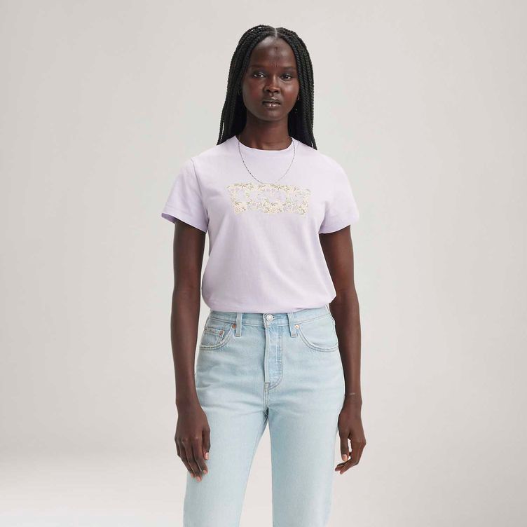 Camiseta Moletom Levi's® Graphic Marina Crew Branco Manga Curta