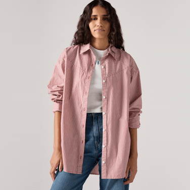 Camisa Levi's® Pieced Lola Vermelha Manga Longa