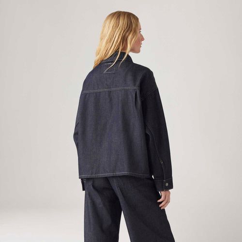 Jaqueta Jeans Levi's® Wellthread Trucker Iris Type II Lavagem Escura