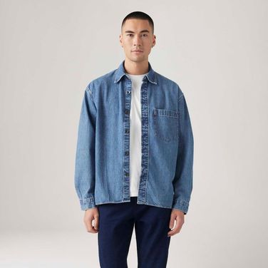 Camisa Jeans Levi's® Wellthread Wilder Lavagem Média