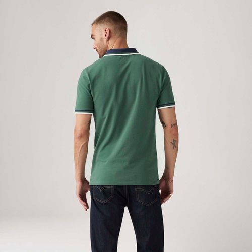 Polo Levi's® Housemark Verde Manga Curta