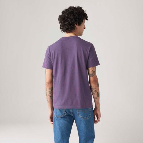 Camiseta Levi's® Classic Pocket Roxa Manga Curta