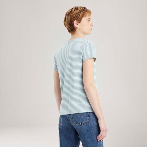 Camiseta Levi's® The Perfect Azul Manga Curta