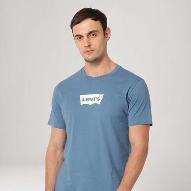 Camiseta Levi's® Graphic Crewneck Azul Manga Curta