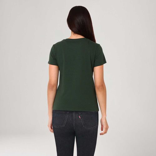 Camiseta Levi's® The Perfect Verde Manga Curta