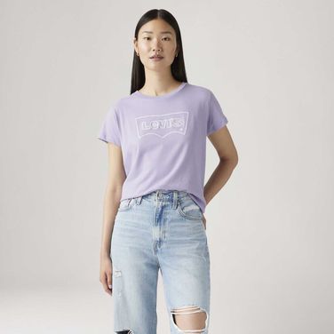 Camiseta Levi's® Graphic Boxy Roxo Manga Curta