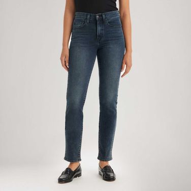 Calça Jeans Levi's® 724 High Rise Straight Lavagem Escura