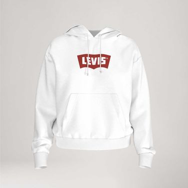 Moletom Levi's® Graphic Heritage Hoodie Branco com Capuz