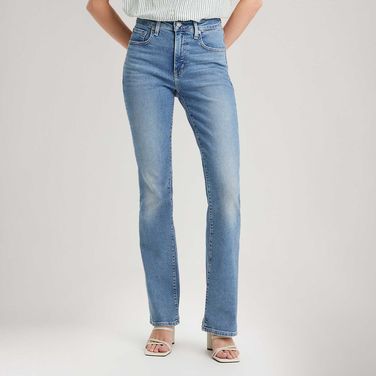 Calça Jeans Levi's® 725 High Rise Bootcut Lavagem Clara
