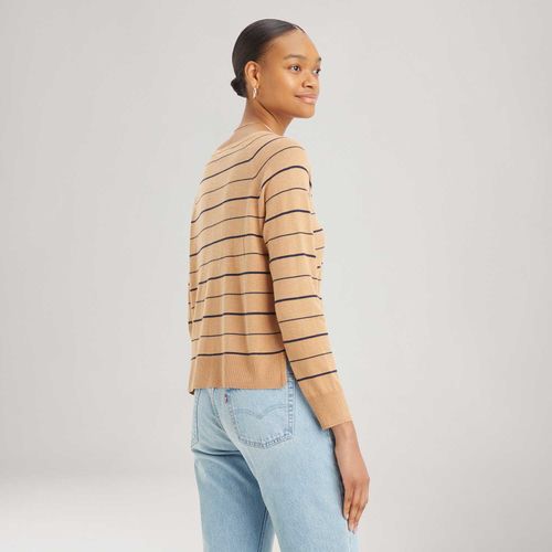 Blusa Levi's® Petal Gola V  Manga Longa