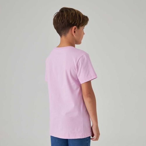 Camiseta Levi's Infantil 501 Archival Roxa Manga Curta