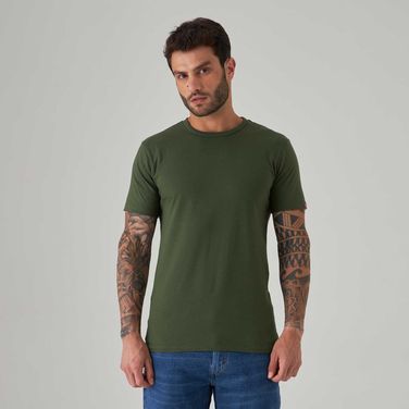 Camiseta Levi's® Slim Tab Verde Manga Curta