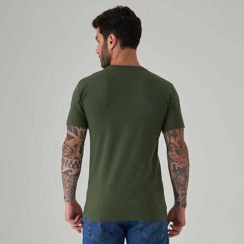 Camiseta Levi's® Slim Tab Verde Manga Curta