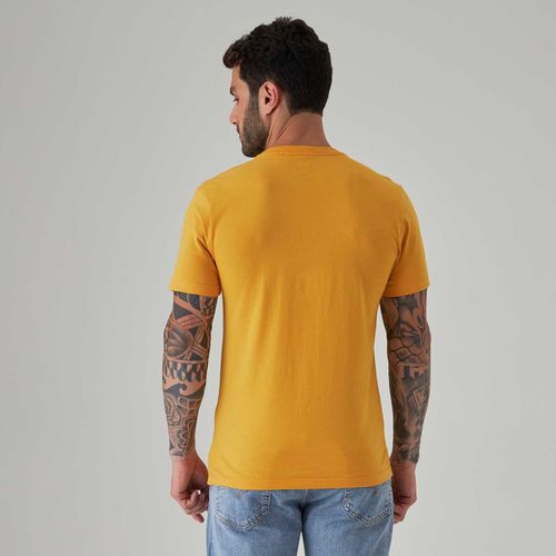 Camiseta Levi's® Slim Tab Amarela Manga Curta