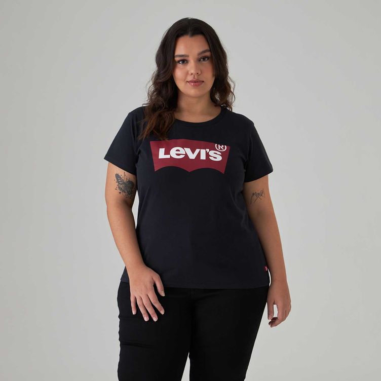Camiseta Moletom Levi's® Graphic Marina Crew Branco Manga Curta