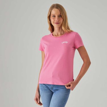 Camiseta Levi's The Perfect Rosa Manga Curta