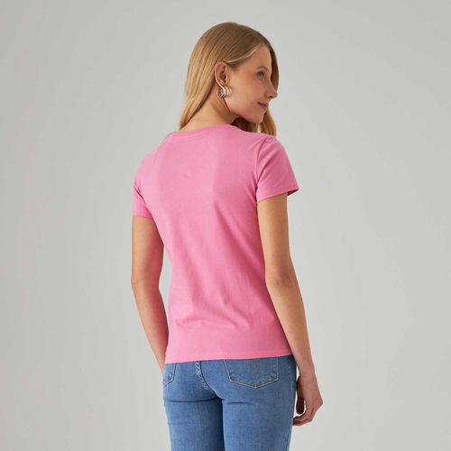 Camiseta Levi's The Perfect Rosa Manga Curta