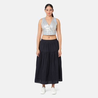 Saia Mid Levi's® Becca Tiered Preta