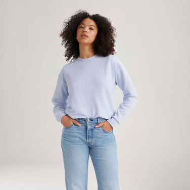 Moletom Levi's® Everyday Sweatshirt Azul Manga Longa