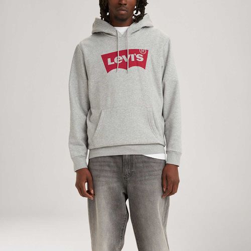 Moletom Levi's® Graphic Hoodie Cinza com Capuz Manga Longa