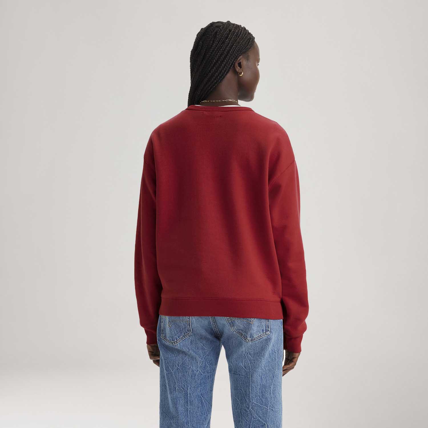 Levi's　RED Moletom Levi's® Graphic Heritage Crew Vermelho Manga Longa