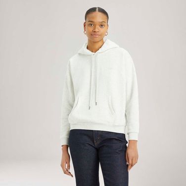 Moletom Levi's® Everyday Hoodie com Capuz Cinza Manga Longa