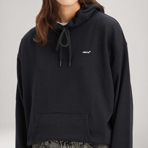 Moletom Levi's® Everyday Hoodie com Capuz Preto Manga Longa