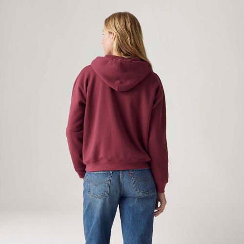 Moletom Levi's® Everyday Hoodie com Capuz Vermelho Manga Longa