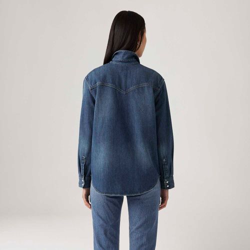 Camisa Jeans Levi's® Teodora Western Lavagem Média