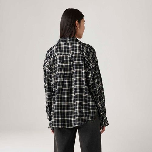 Camisa Levi's® Henri Flannel Preto Manga Longa