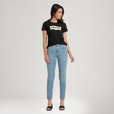 Calça Jeans Levi's® 721® High Rise Skinny Lavagem Clara