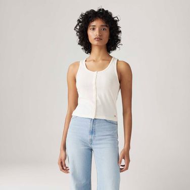 Regata Levi's® Dry Goods Pointelle Tank Off White