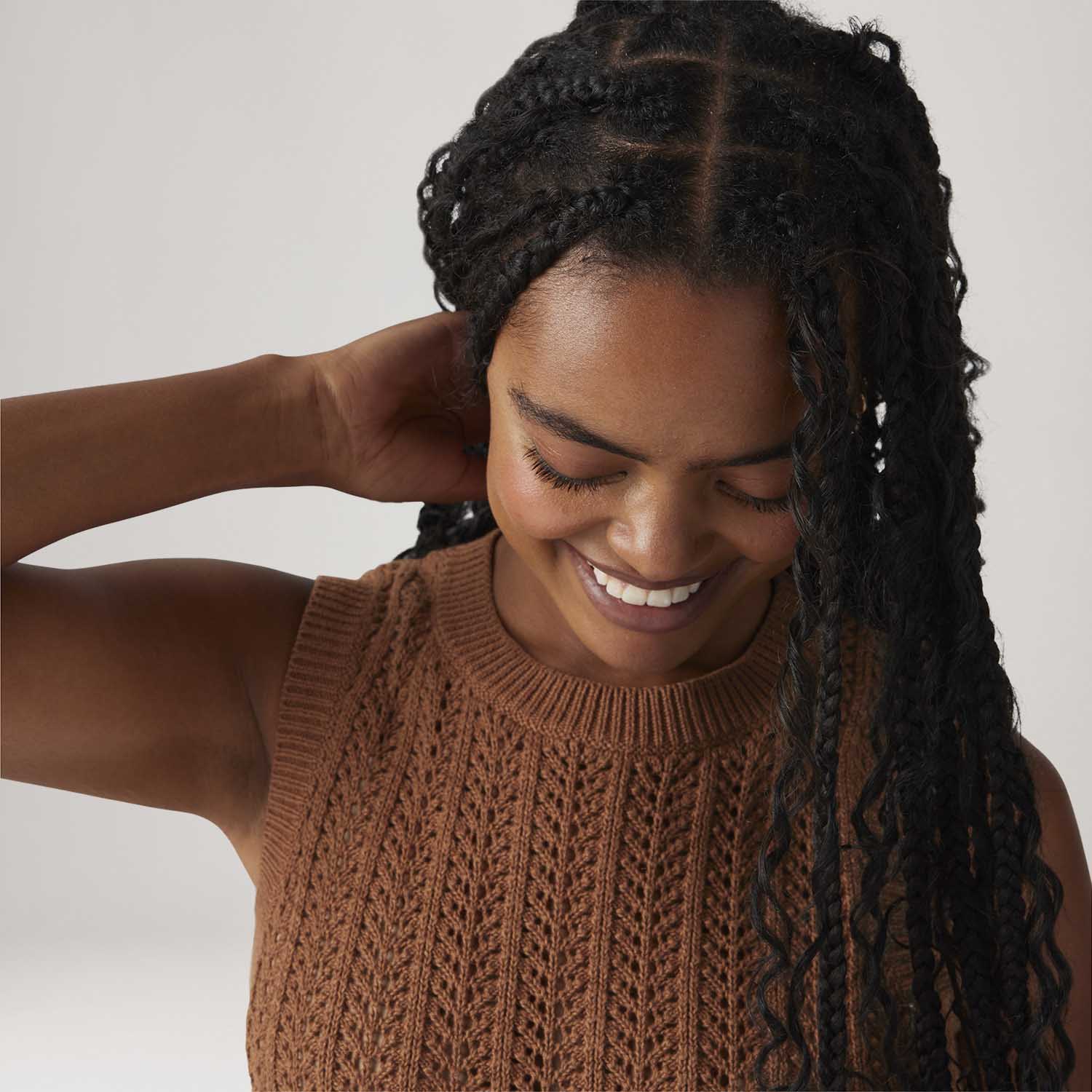 Colete Levi's® Sunrise Crochet Tank Marrom Regata - Levi's® Brasil