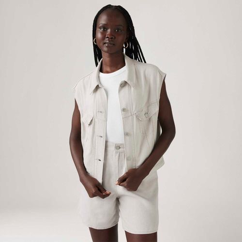 Colete Jeans Levi's® Shrunken 90's Off White