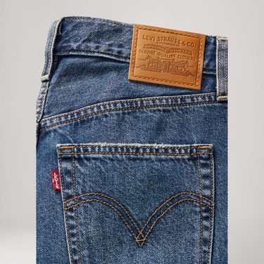 Calça Jeans Levi's® Ribcage Wide Leg Lavagem Escura