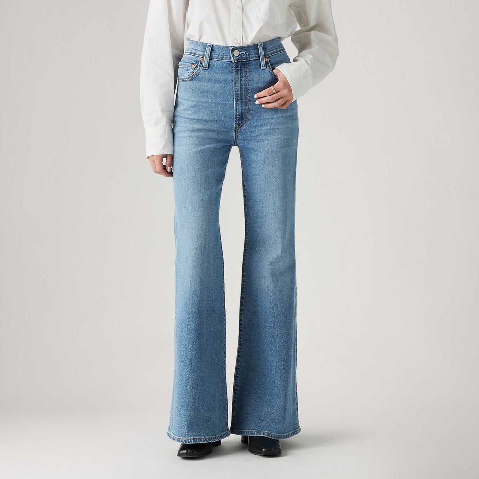 Calça Jeans Levi's® Ribcage Bells Lavagem Clara | FastStore PDP