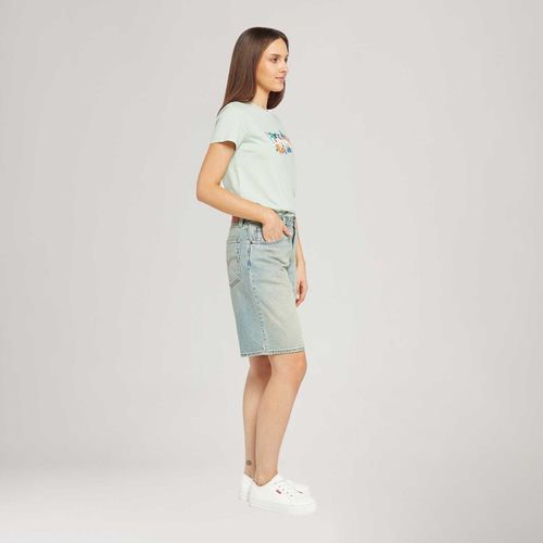 Bermuda Jort Jeans Levi's® Baggy Dad Lavagem Clara